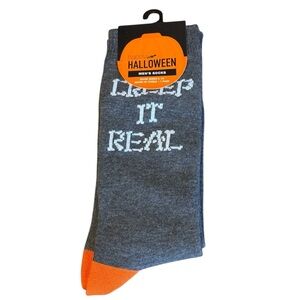 Men’s Halloween Creep It Real Long Socks. Size 6-12.